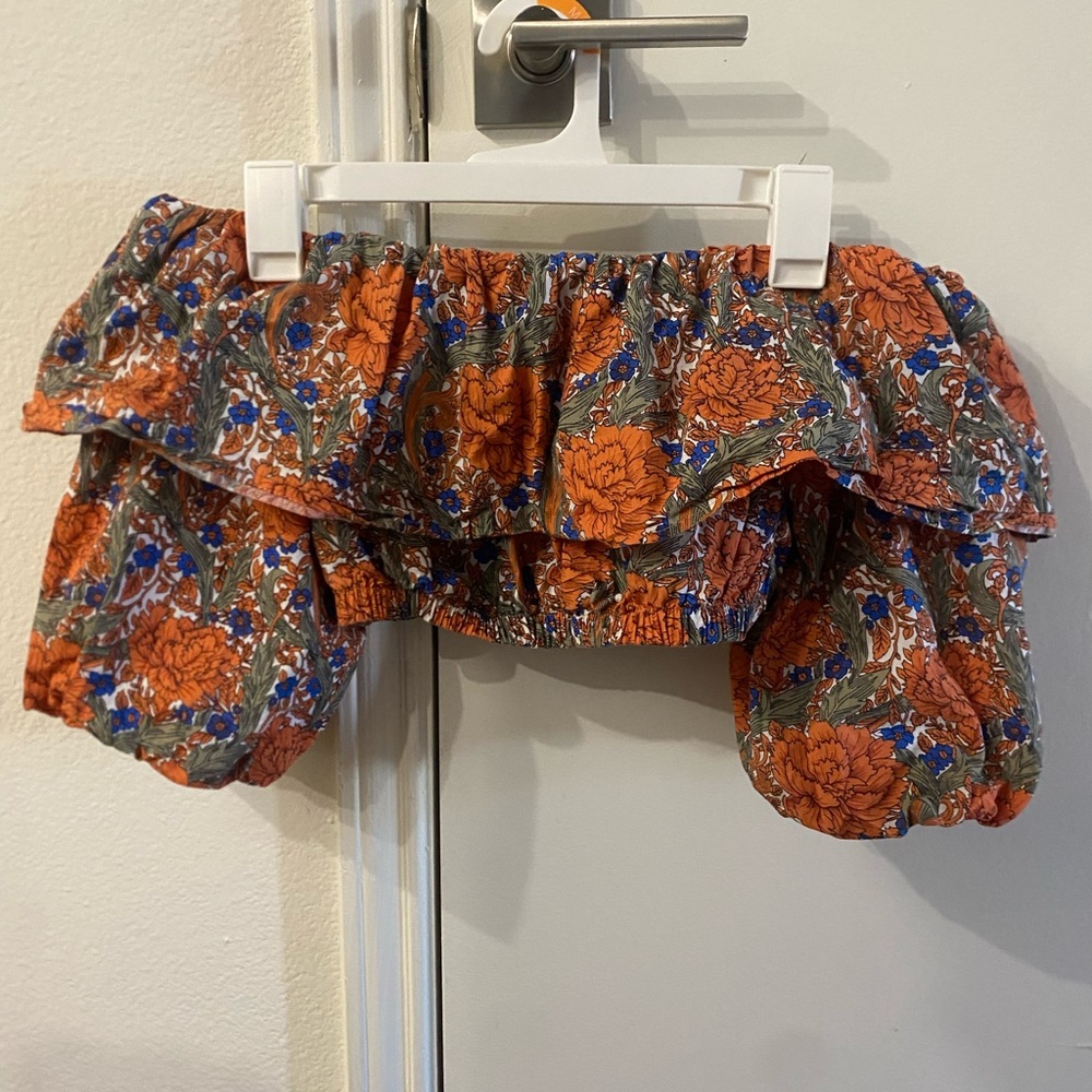 Floral off the shoulder top